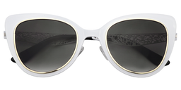 Ellsworth Cateye White Sunglasses1