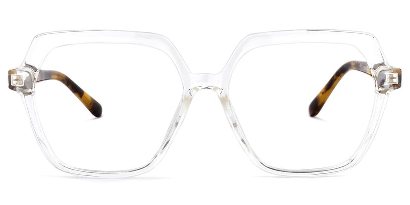 Norah Geometric Clear Glasses