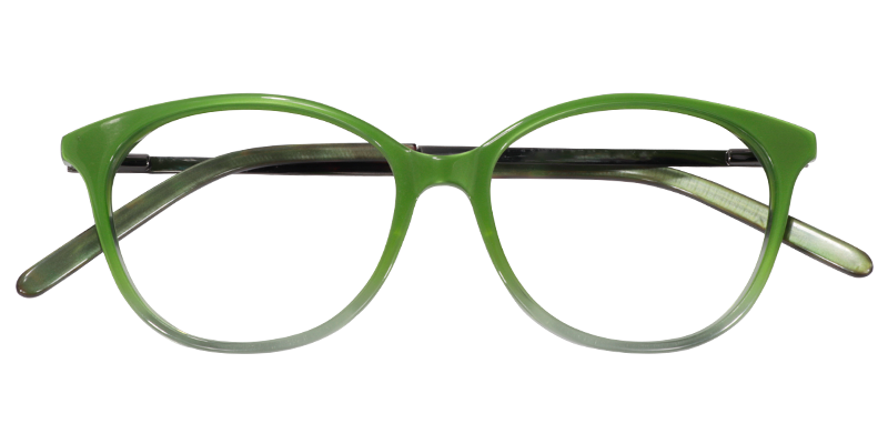 Oval Green Glasses| Zeelool Eyeglasses1