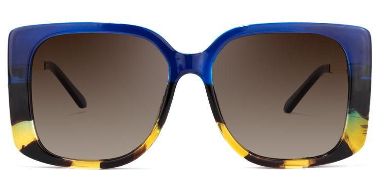 Nancy Square Blue Sunglasses