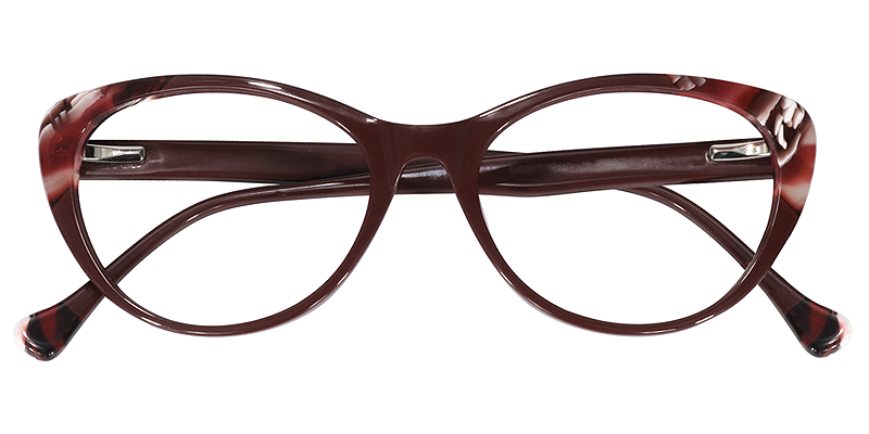 Cateye Red Glasses | Zeelool Eyeglasses1