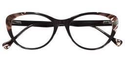 Hertha Cateye Brown Glasses1