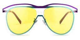 Nathalie Aviator Purple Sunglasses0