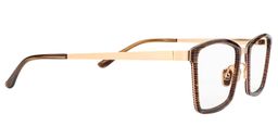 Bart Rectangle Brown Glasses4