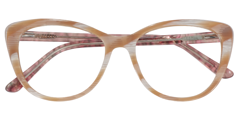 Cateye Brown Glasses | Zeelool Eyeglass Frames1