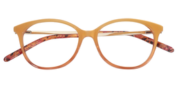 Vida Oval Orange Glasses 1