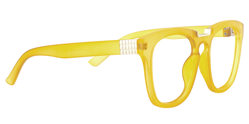 Rectangle Yollow Glasses | Zeelool Eyeglasses Online4