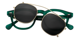 Basil Square Green Glasses1