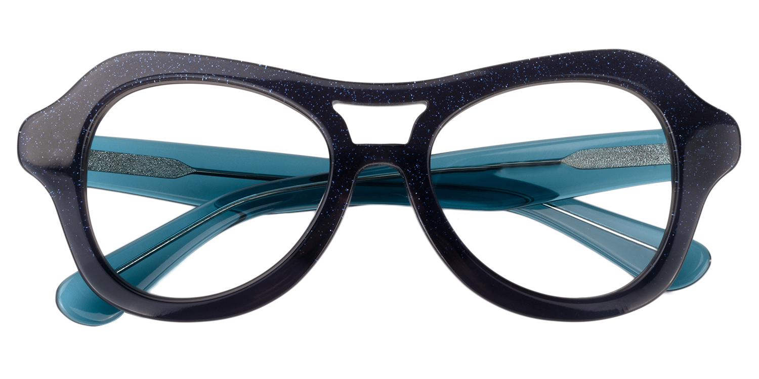 Aviator Dark Blue Glasses | Zeelool Glasses1