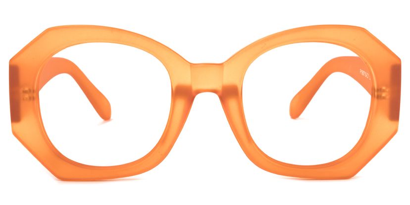 Desire Geometric Orange Glasses