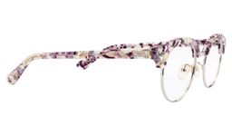 Lillian Round Pink Floral Glasses4