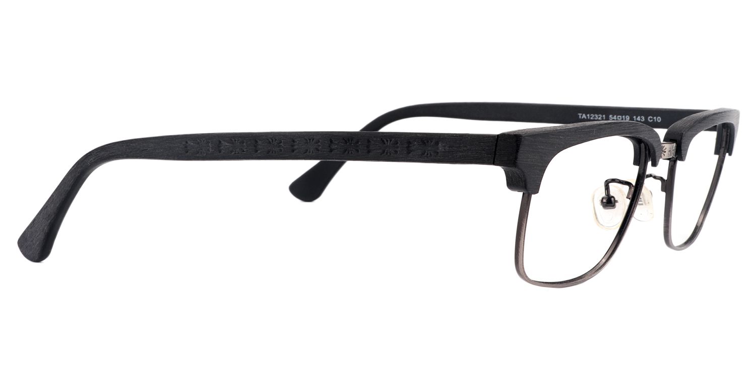 Browline Black Glasses | Zeelool Glasses4