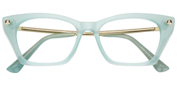 Nelly Cat Eye Green Glasses1