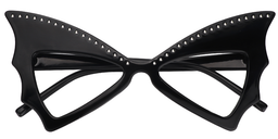 Elvira Butterfly Black Glasses1