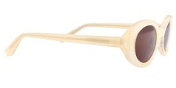 Calista Oval Clear & Yellow Sunglasses5