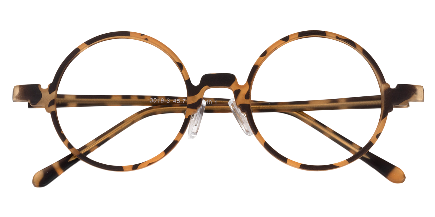 Round Yellow Tortoise Glasses | Zeelool Glasses1