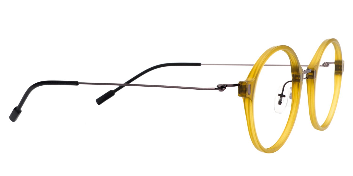 Round Yellow Glasses | Zeelool Glasses4