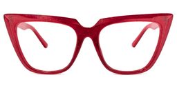 Phillip Cateye Red Glasses0