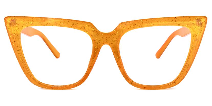 Phillip Cateye Earthy-Yellow Glasses