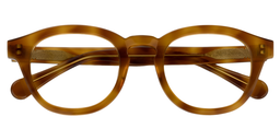 Caprice Round Light Brown Glasses1