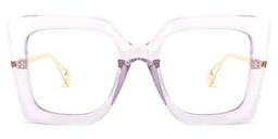 Qatar Square Light-Purple Glasses0