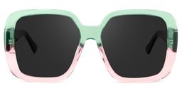 Nikolas Square Green Sunglasses0