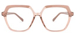 Norah Geometric Beige Glasses0