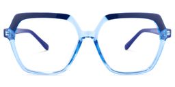Norah Geometric Light-Blue Glasses0