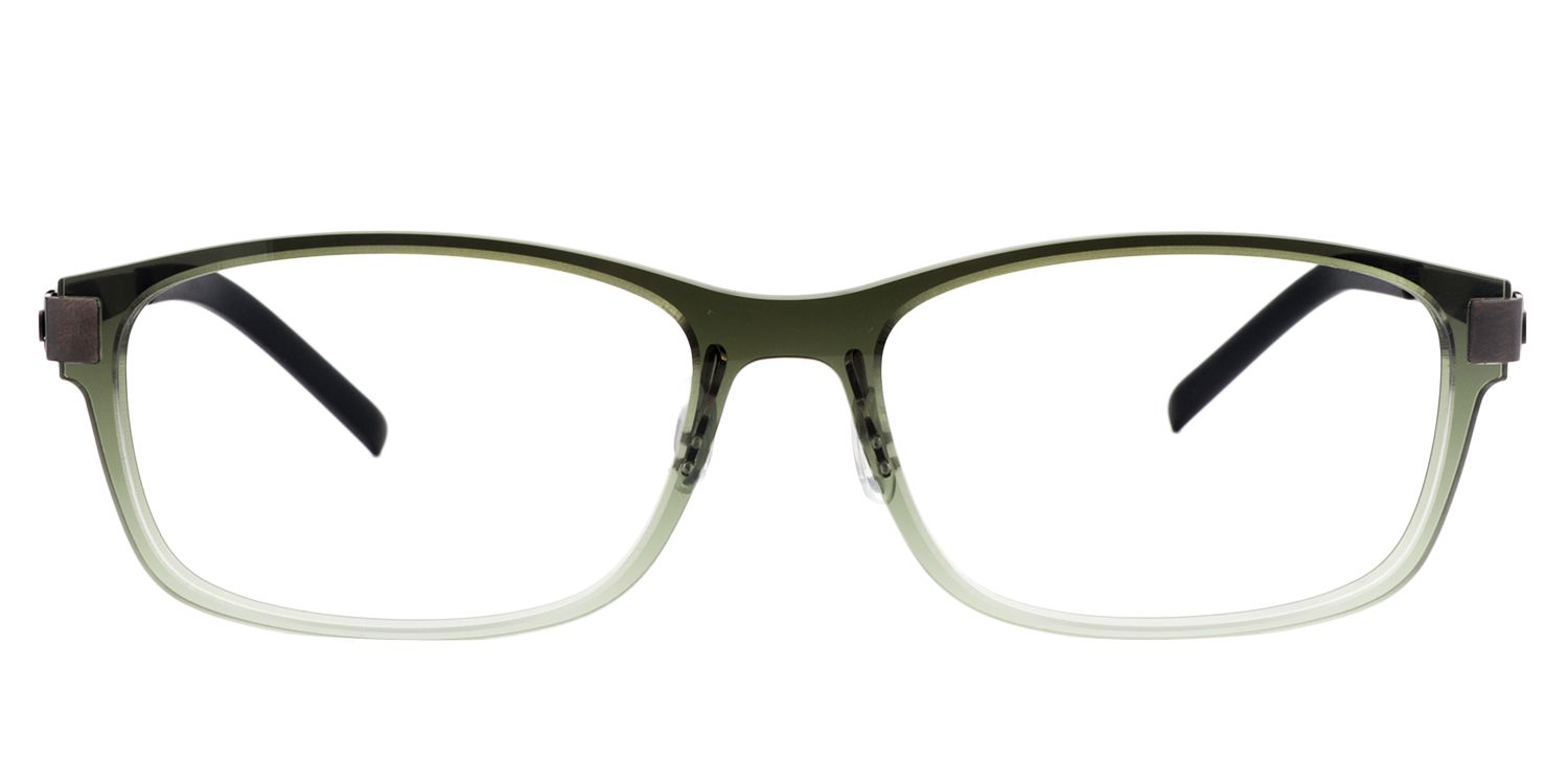 Rectangle Dark-Green Glasses | Zeelool Glasses0