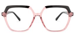 Norah Geometric Pink Glasses0