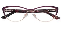 Tracy Cat Eye Purple Glasses1