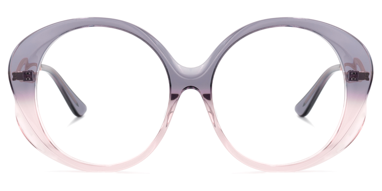 Clinton Round Purple Glasses