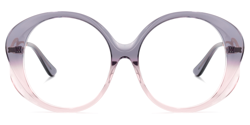 Clinton Round Purple Glasses