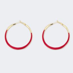 Stylish Annulus Shape Red Earrings2