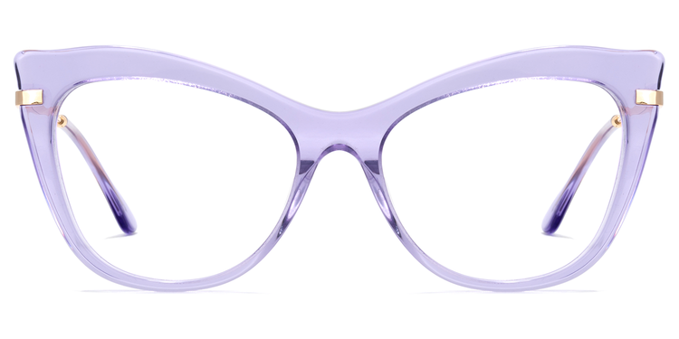 Indira Cat Eye Purple Glasses