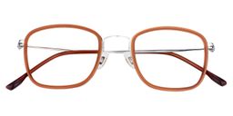 Aries Square Orange Glasses1