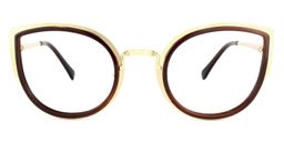 Quillan Cateye Brown Glasses0