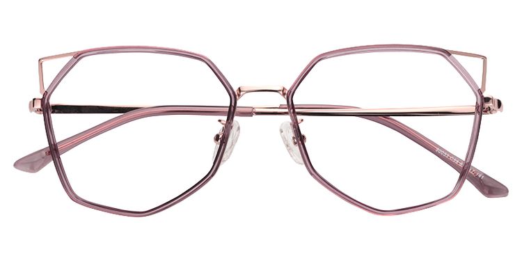 Aviva Geometric Light Purple Glasses