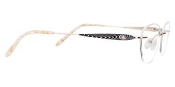 Melody Oval Gold Glasses4