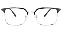 Quiller Rectangle Black Glasses0