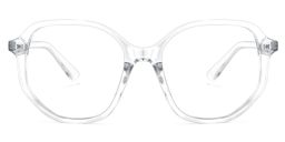 Rylee Geometric Clear Glasses0
