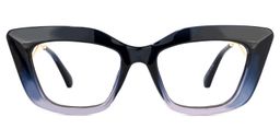 Ferrer Cateye Dark-Blue Glasses0