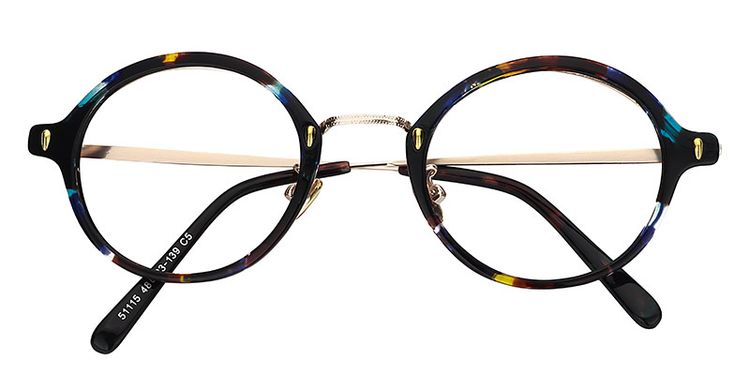 Beale Round Blue&Black Glasses