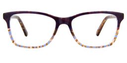 Cecilia Floral Rectangle Glasses0