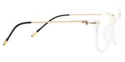 Eileen Round Clear Glasses5