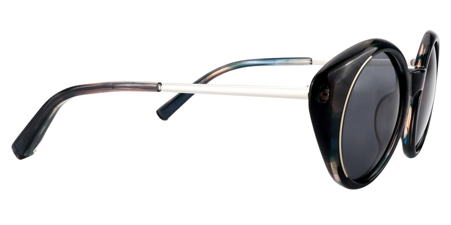 Round Blue Sunglasses | Zeelool Sunglasses4