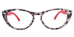 Rebecca Cateye Gray-Floral Glasses0