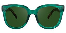 Harrell Square Dark-Green Glasses10