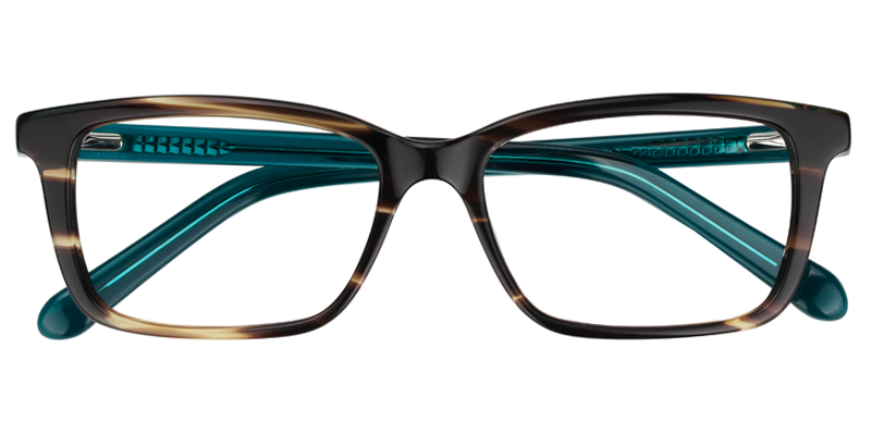 Rectangle Light Amber Glasses1