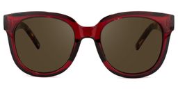 Harrell Square Dark-Red Glasses10